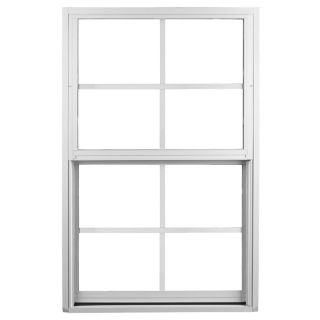 Ply Gem 1500 Series Aluminum Double Pane Single Hung Window (Fits Rough Opening 53.125 in x 38.375 in; Actual 52.125 in x 37.375 in)