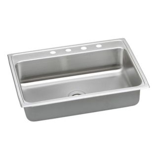 Elkay Single Basin Drop In Stainless Steel Kitchen Sink