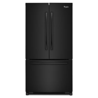 Whirlpool Gold 24.8 cu ft French Door Refrigerator with Single Ice Maker (Black) ENERGY STAR