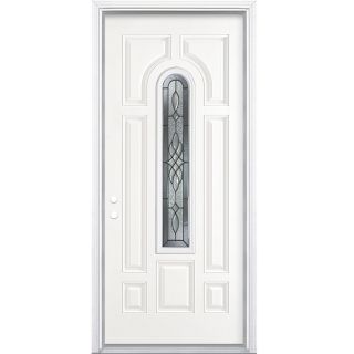 ReliaBilt Center Arch Lite Prehung Inswing Steel Entry Door Prehung