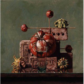 Art Turban Gourds & Four Bricks  Pastel  Daniel Greene N. A.