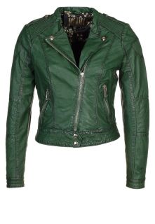 Jofama   MARIE BIKER   Leather jacket   green