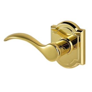 BALDWIN Prestige Tobin Polished Brass Universal Residential Passage Door Lever