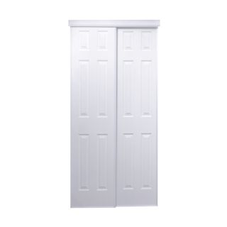 ReliaBilt 6 Panel Sliding Door (Common 80.5 in x 60 in; Actual 80 in x 60 in)