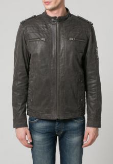 Tom Tailor BIG POLISH   Leather jacket   grey