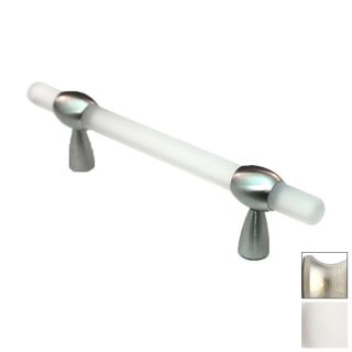 Cal Crystal 3 4 in Adjustable Center to Center Satin Nickel Athens Bar Cabinet Pull