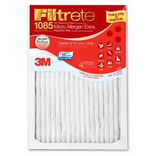 Filtrete 2 Pack Micro Allergen Extra Reduction Electrostatic Pleated Air Filters (Common 14 in x 30 in x 1 in; Actual 13.7 in x 29.7 in x 1 in)