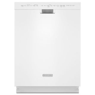 KitchenAid 45 Decibel Built in Dishwasher with Stainless Steel Tub (White) (Common 24 in; Actual 23.875 in) ENERGY STAR