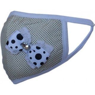 Black Dots Bling Bow Healthy Air Filtering Face Mask Health & Personal Care