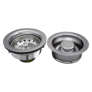 Keeney Mfg. Co. 4 1/2 in dia Chrome Fixed Post Sink Strainer and Disposal Flange Combo