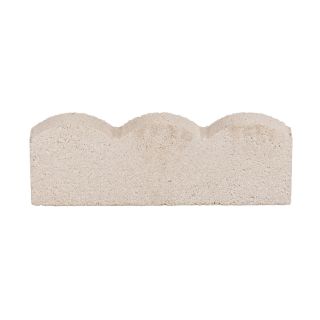 Fulton White Scallop Edging Stone (Common 6 in x 16 in; Actual 5.5 in x 15.6 in)