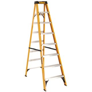 DEWALT 8 ft Fiberglass 250 lb Type I Step Ladder