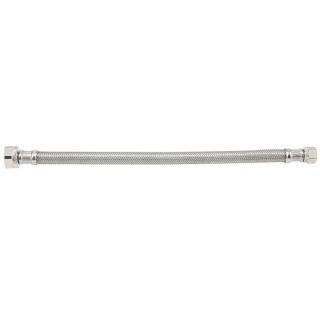 Watts 3/8 in Flare 12 in Braided Stainless Steel Faucet Supply Line