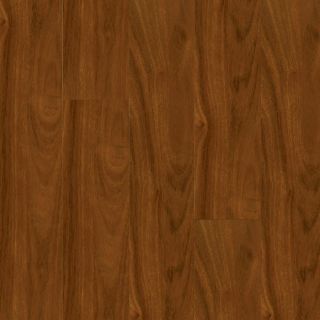 Armstrong 4.92 in W x 3.93 ft L Santos Mahogany High Gloss Laminate Wood Planks