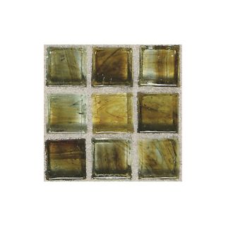 American Olean Visionaire Gentle Earth Glass Mosaic Square Indoor/Outdoor Wall Tile (Common 13 in x 13 in; Actual 12.87 in x 12.87 in)