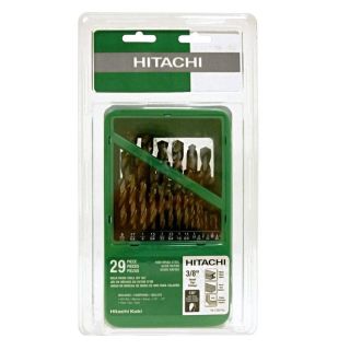 Hitachi 29 Piece High Speed Steel Twist Drill Bit Set