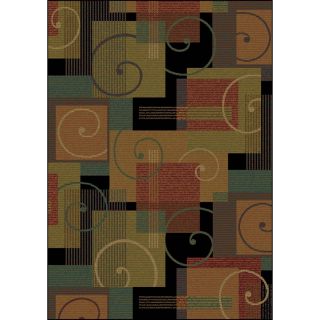 Shaw Living Dover 5 ft 3 in x 7 ft 10 in Rectangular Multicolor Transitional Area Rug