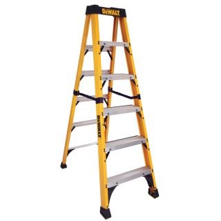 DEWALT 6 ft Fiberglass 375 lb Type IAA Step Ladder