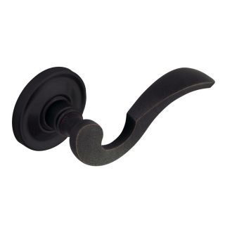 BALDWIN 5152 Distressed Oil Rubbed Bronze Push Button Lock Residential Privacy Door Lever