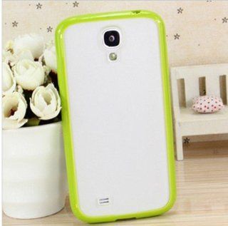 Big Mango High Quality Candy Color Series Soft TPU Frame and Hard Clear Below Cover Case for Samsung Galaxy S4 SIV I9500 Frosted Back Green Cell Phones & Accessories