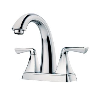 Pfister Selia Polished Chrome 2 Handle 4 in Centerset WaterSense Bathroom Sink Faucet (Drain Included)