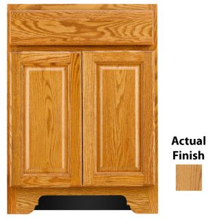 KraftMaid Traditional 24 in x 18 7/8 in Honey Spice Bathroom Vanity