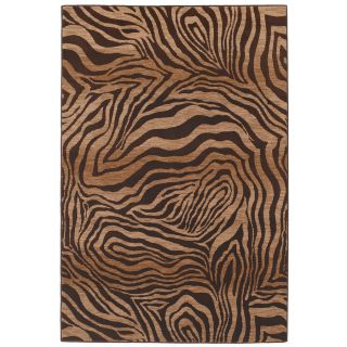 Mohawk Home Contours 8 ft x 10 ft Rectangular Brown Transitional Area Rug