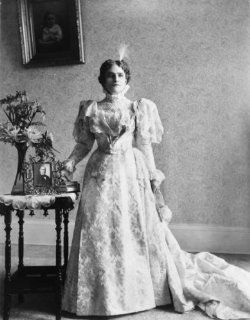 c1897 photo Ida S. McKinley, full length portrait, standing, facing front. Pi g6  