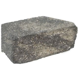 Fulton Gray/Charcoal Basic Retaining Wall Block (Common 12 in x 4 in; Actual 12 in x 4 in)