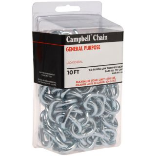 Campbell Commercial 10 ft Welded Zinc Plated Steel Chain