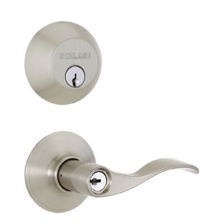 Schlage Accent Satin Nickel Residential Single Lock Door Handleset
