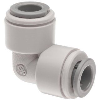 Celcon Push to Connect Tube Fitting, Acetal Copolymer, 90 Degree Elbow, 5/16" Tube OD
