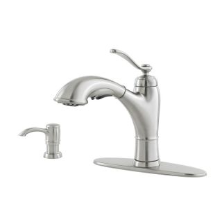 Pfister Glenfield Stainless Steel 1 Handle Pull Out Kitchen Faucet