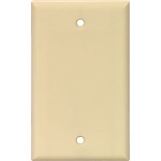 Cooper Wiring Devices 1 Gang Ivory Blank Plastic Wall Plate