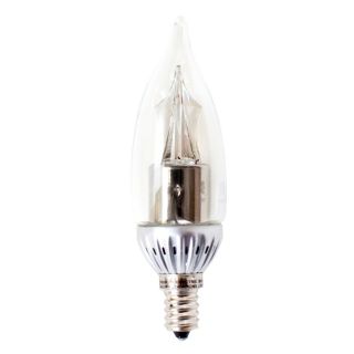 Utilitech Pro 4 Watt (25W) Candelabra Base Warm White Dimmable Decorative LED Light Bulb
