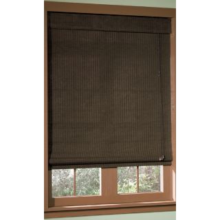 Style Selections 31 in W x 72 in L Espresso Light Filtering Natural Roman Shade