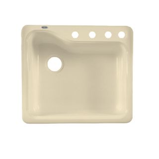 American Standard Silhouette Single Basin Drop in or Undermount Porcelain Kitchen Sink