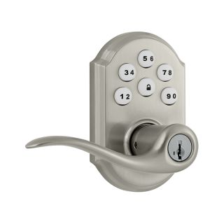 Kwikset Smartcode Satin Nickel Universal Handed Commercial/Residential Electronic Door Lever
