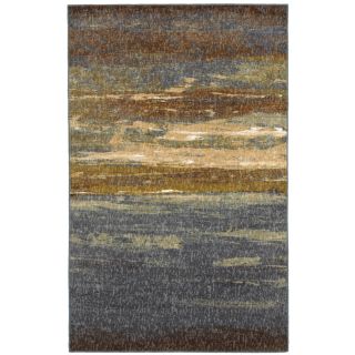 Mohawk Home Abstract Sea 5 ft x 7 ft Rectangular Multicolor Transitional Area Rug