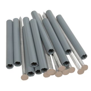 Amerimax 10 Pack Clay Aluminum Spike and Plastic Ferrules