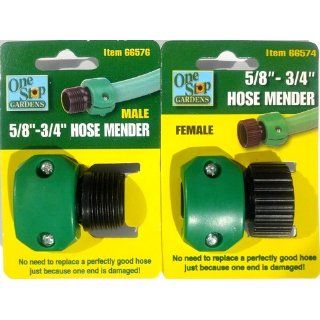 HOSE MENDER SET *Both Male & Female by One Stop Gardens  Patio, Lawn & Garden