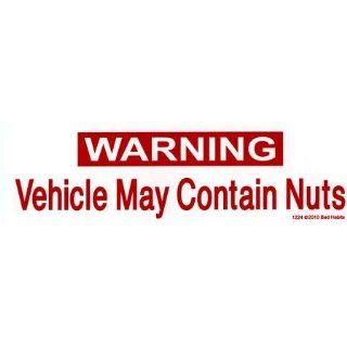 May Contain Nuts   Bumper Stickers