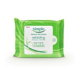 Simple Exfoliating Wipes, 25 Count (Pack of 2)  Facial Cleansing Products  Beauty