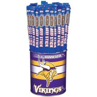 Old Wisconsin Beef Sticks NFL Sport Tin   Minnesota Vikings  Jerky And Dried Meats  Grocery & Gourmet Food