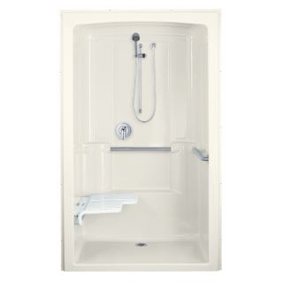 KOHLER 84 in H x 52 in W x 37.5 in L Biscuit Acrylic 1 Piece Shower