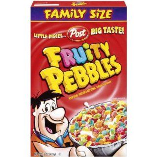 Post Fruity Pebbles Cereal, 15 Ounce (Pack of 4)  Breakfast Cereals  Grocery & Gourmet Food