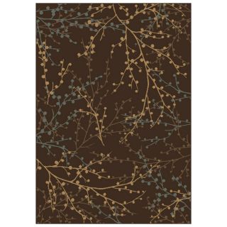 Shaw Living Berries 9 ft 2 in x 12 ft Rectangular Brown Transitional Area Rug