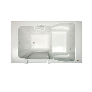 Jacuzzi Finestra 60 in L x 30 in W x 38.5 in H White Rectangular Walk In Whirlpool Tub