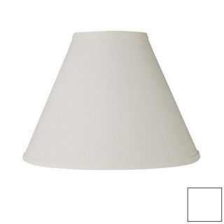 Cascadia Lighting 10 in x 17 in White Cone Lamp Shade