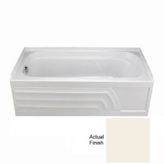 American Standard Colony 66 in L x 32 in W x 19.5 in H Linen Acrylic Rectangular Skirted Bathtub with Left Hand Drain